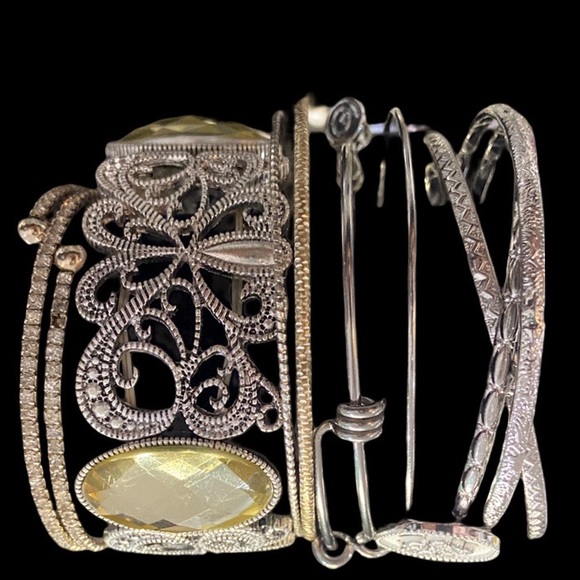 Jewelry - Curated Stack of Nine Vintage and New Bracelets